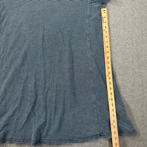 Jane & Delancey Swing Tee Shirt Dress Women's 1X Blue Stripe Short Sleeve Casual - Picture 5 of 9